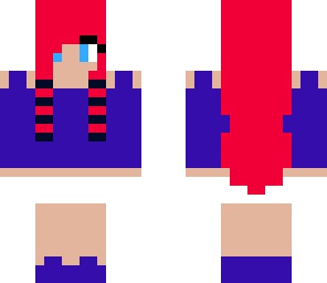 red and blue girl