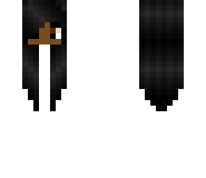 girl black skin and hair