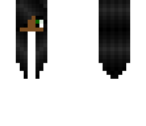 girl black skin and hair