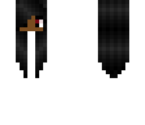 girl black skin and hair