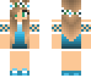 cool blue girl