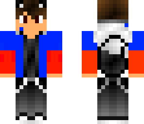 blue and red