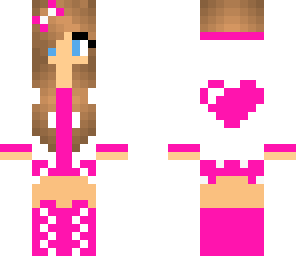 pink heart girl