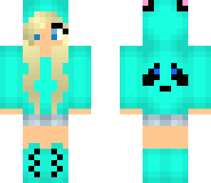 blue panda girl