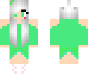 cute green girl