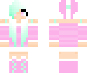 mint and pink girl
