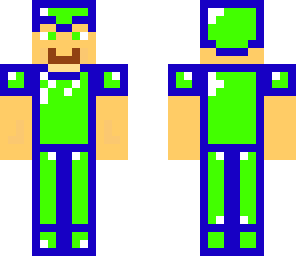 steve in sapphire and emerald armor