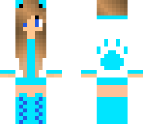hoodie blue wolf girl
