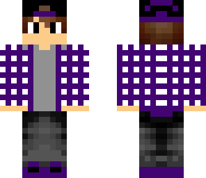 purple plaid
