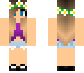 cute purple summer girl