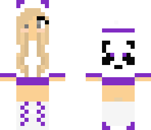 purple panda girl