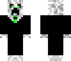 white creeper in suit