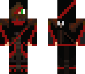 red and black monk