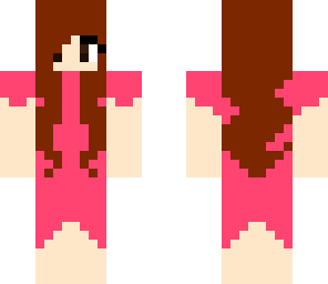 pink girl in a dress