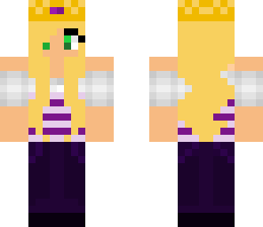 purple blonde girl