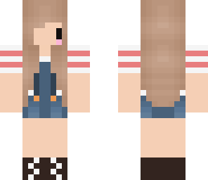 chibi girl in overalls