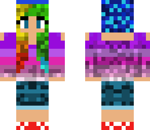 cool rainbow girl