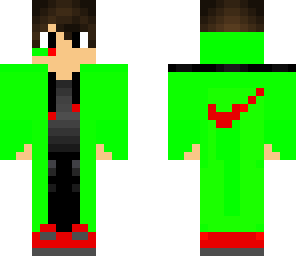 the black man with a green jacket