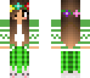 green pajama girl