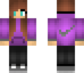 purple nike girl
