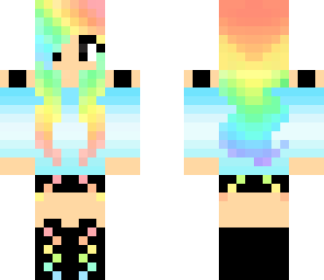rainbow gamer girl