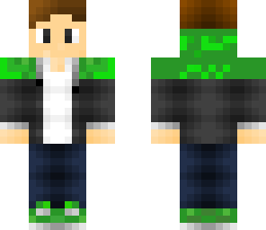 green boy with hoodie