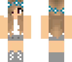 blue and gray summer girl