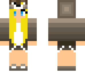 yellow haired ferret girl