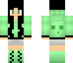 black hair slime girl