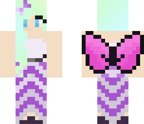 purple teal-haired fairy