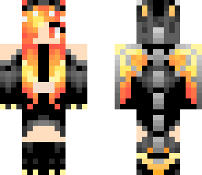 fire dragon with crop top