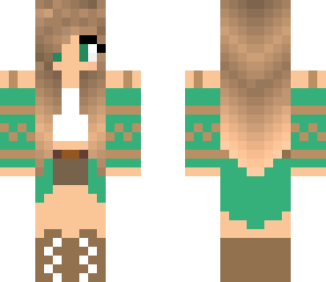teal hippy girl