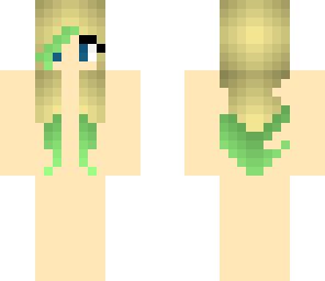 green dipped hair base