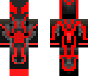 red neon spider-man