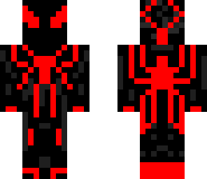 red neon spider-man