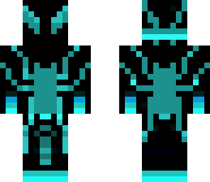 blue neon spider-man