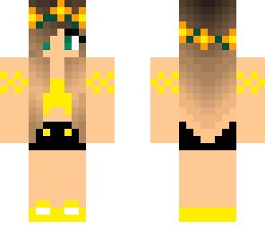 edit yellow with flower crown