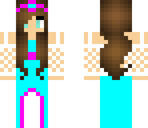 pink and aqua princess
