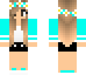 aqua flower girl