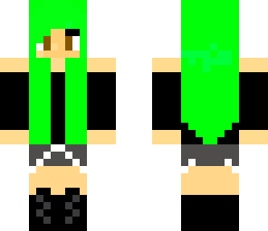 green haired goth