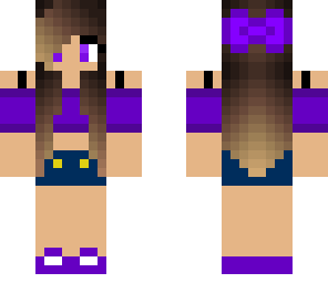 cute purple girl