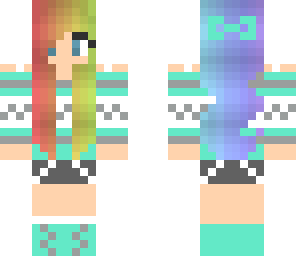 rainbow sweater girl