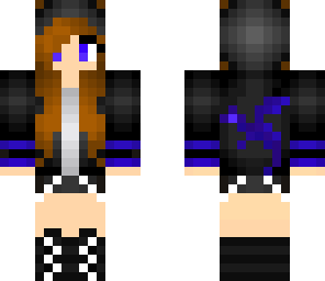 galaxy dragon hoodie girl