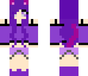 cute purple cat girl -update-