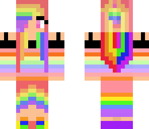 cute rainbow pastel girl