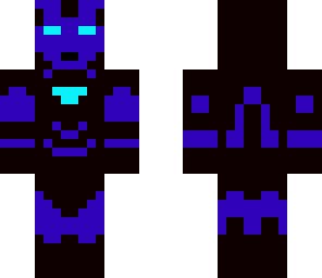 blue dark iron man
