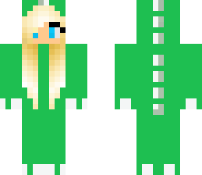 green dino girl