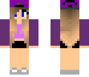 purple cool girl