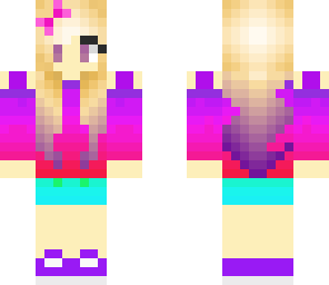 pink and purple gradient girl