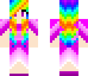 rainbow and pink princess